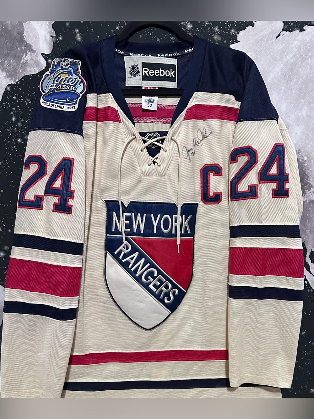 Ryan Callahan New York Rangers Signed Winter Classic Jersey